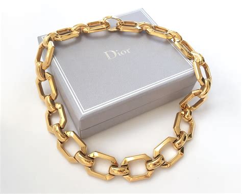 christian dior nrcklace|dior chunky necklace.